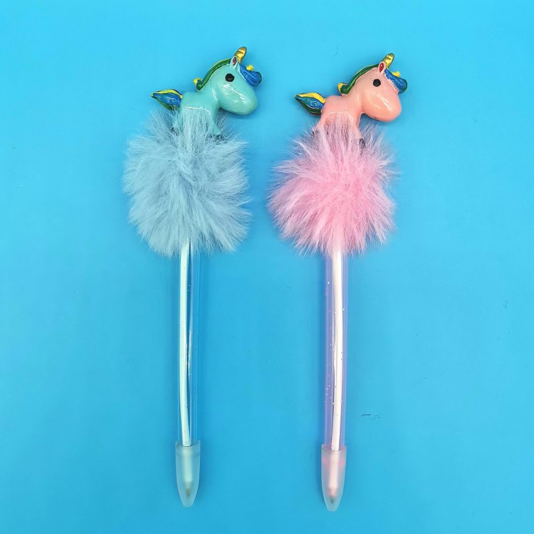 UNICORN SHINNING POMPOM PEN
